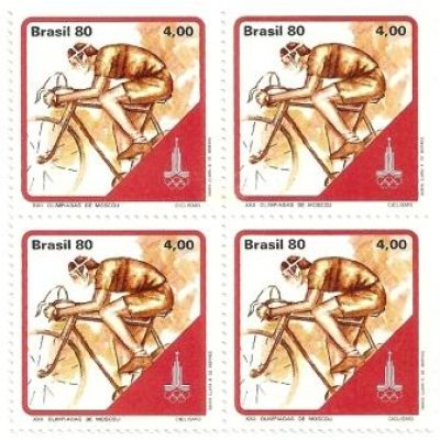 QC1154MINT- XXII Olímpiadas de Moscou - Ciclismo - 1980 -MINT