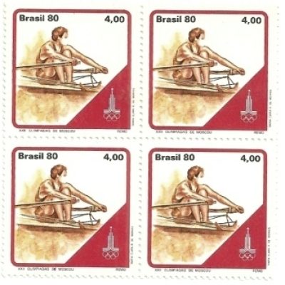 QC1155MINT- XXII Olímpiadas de Moscou - Remo - 1980 -MINT