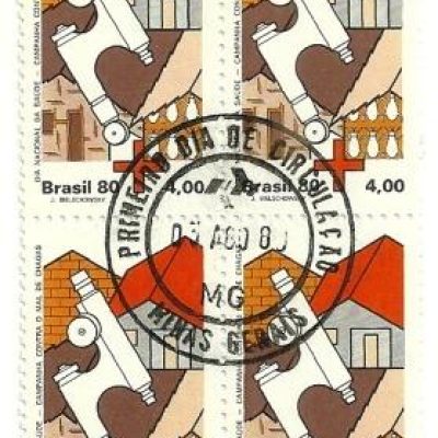 QC1159CPD- Dia Nacional da saúde - Campanha Contra o Mal de Chagas - Barbeiro - 1980 -CPD