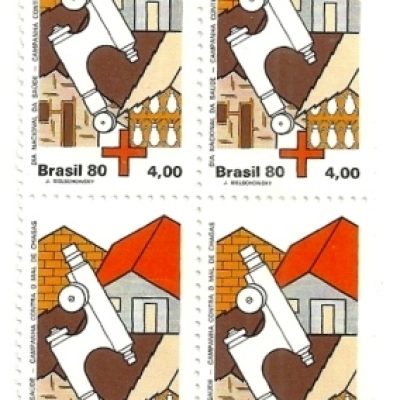 QC1159MINT- Dia Nacional da saúde - Campanha Contra o Mal de Chagas - Barbeiro - 1980 -MINT