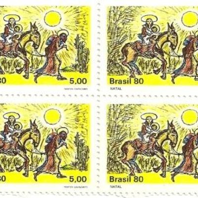 QC1171MINT- Natal - " Fuga para o Egito" - 1980 -MINT