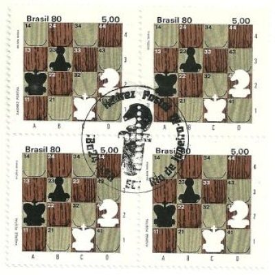 QC1174CBC- Xadrez Postal - Tabuleiro - 1980 -CBC