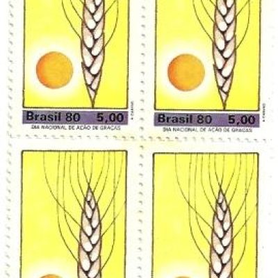 QC1175MINT- Dia Nacional de Ação de Graças - Sol e Espiga - 1980 -MINT
