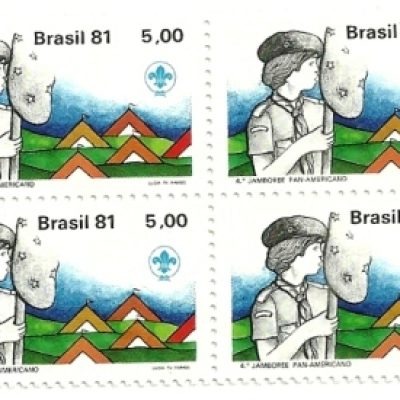 QC1186MINT- 4º Jamboree Pan-Americano - Escoteiro Totem- 1981 -MINT