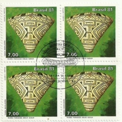 QC1195CBC- Museu de Ciências - Nacional - Arqueológico e Artes Populares de Paranaguá - Urna Funerária - 1981 -CBC