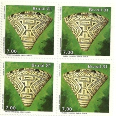 QC1195MINT- Museu de Ciências - Nacional - Arqueológico e Artes Populares de Paranaguá - Urna Funerária - 1981 -MINT