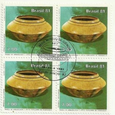 QC1196CBC- Museu de Ciências - Nacional - Arqueológico e Artes Populares de Paranaguá - Cerâmica - 1981 - CBC