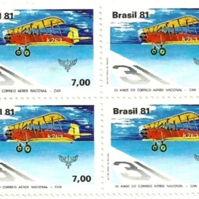 QC1207MINT- 50 Anos do Correio Aéreo Nacional - Can - Biplano de 1931 - 1981 - MINT