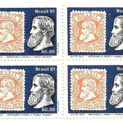 QC1212MINT- Dia do Selo - Centenário da Emissão D. Pedro II - "Cabeça Pequena"  - 1981 - MINT