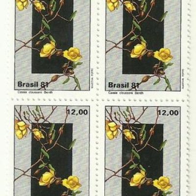 QC1221MINT - Flora Brasileira do Planalto Central - Cassia Clausseni - 1981 - MINT