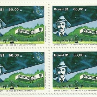 QC1225MINT -Santos Dumont 75 Anos do 1º Voo Autopropelido - 1981 - MINT