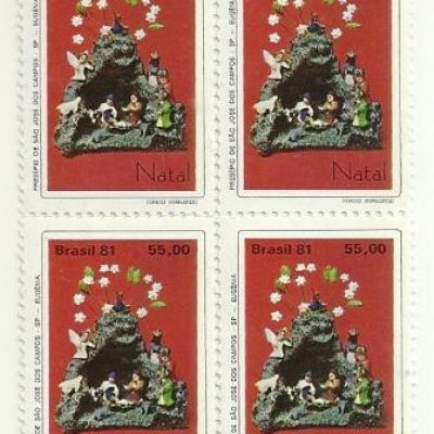 QC1229MINT - Natal Presépios Populares - S. J. Campos - 1981 - MINT