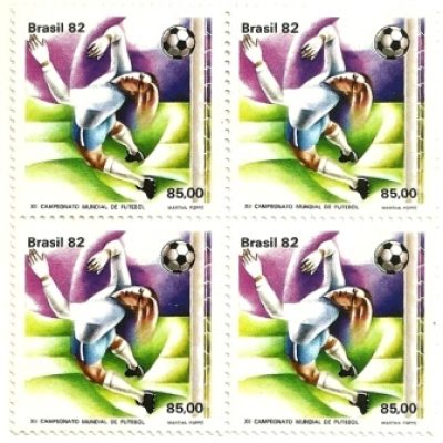 QC1247MINT - XII Campeonato Mundial de Futebol Espanha - Defesa - 1982 - MINT
