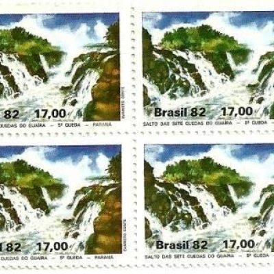QC1255MINT - Salto das Sete Quedas do Guaíra - 5ª Queda - 1982 - MINT