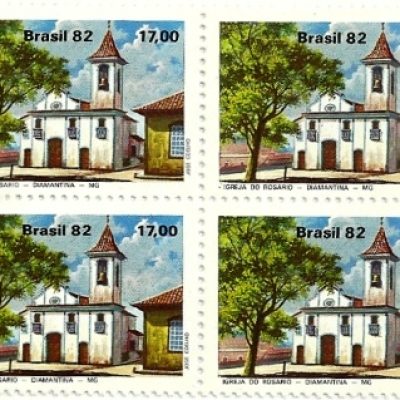 QC1268MINT - Turismo o Barroco Mineiro - Igreja do Rosário - 1982 - MINT