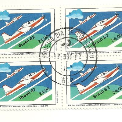 QC1287CPD - Dia da indústria Aeronáutica Brasileira - Avião- 1982 - CPD