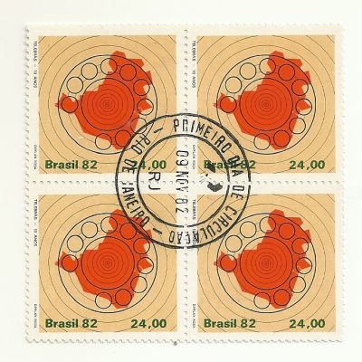 QC1289CPD - Telebrás 10 anos - Mapa - 1982 - CPD