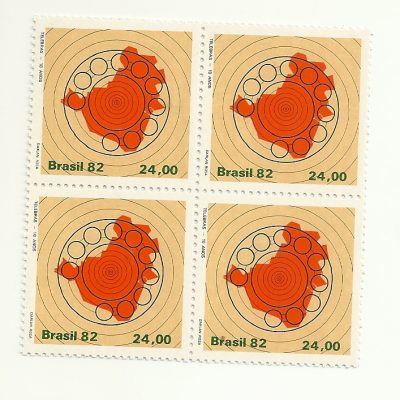 QC1289MINT - Telebrás 10 anos - Mapa - 1982 - MINT
