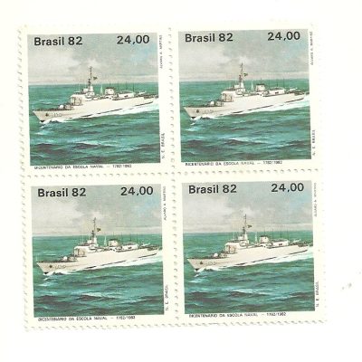 QC1302MINT - Bicentenário da Escola Naval - Navio Brasil   - 1982 - MINT