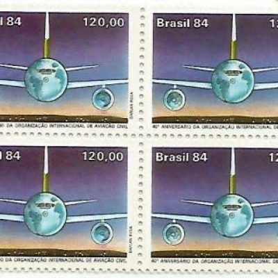 QC1436MINT - 40° Aniversário da Organização Internacional de Aviação Civil - 1984 - MINT