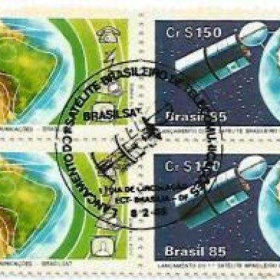 QC1439CBC - Lançamento 1º Satélite Brasileiro de Telecomunicações - BRASILSAT - 1985 - CBC