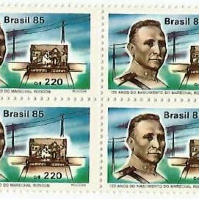 QC1453MINT - 120 anos do Nascimento do Marechal Rondon - Sertanista - (1865-1958) - 1985 - MINT