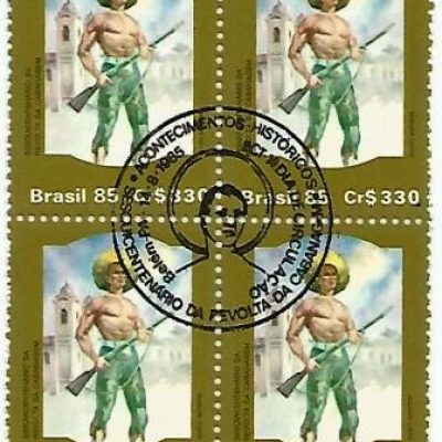 QC1475CBC - Sesquicentenário da Revolta da Cabanagem - Belém/PA - 1985 - CBC