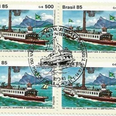QC1488CBC - 150 anos da Ligação Marítima e Empresarial Rio-Niterói - 1985 - CBC