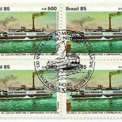 QC1489CBC - 150 anos da Ligação Marítima e Empresarial Rio-Niterói - 1985 - CBC