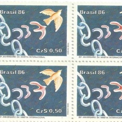 QC1511MINT - 25 ANIVERSARIO DA ANISTIA INTERNACIONAL - 1986 - MINT