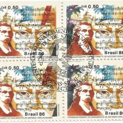 QC1515CBC - SESQUICENTENÁRIO DO NASCIMENTO DE ANTONIO CARLOS GOMES ( 1836-1896) - 1986 - CBC