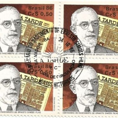 QC1526CBC - CENTENARIO DO NASCIMENTO DE ERNESTO SIMÕES FILHO - JORNALISTA E POLÍTICO - (1886-1957)- 1986 - CBC