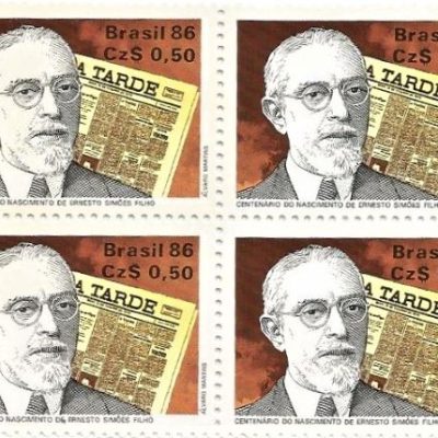 QC1526MINT - CENTENARIO DO NASCIMENTO DE ERNESTO SIMÕES FILHO - JORNALISTA E POLÍTICO - (1886-1957) - 1986 - MINT