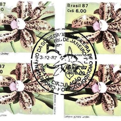 QC1572CBC - CINQUENTENÁRIO DA SOCIEDADE BRASILEIRA DE ORQUIDÓFILOS - 1987 - CBC
