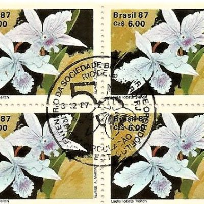 QC1573CBC - CINQUENTENÁRIO DA SOCIEDADE BRASILEIRA DE ORQUIDÓFILOS - 1987 - CBC
