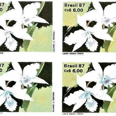 QC1573MINT - CINQUENTENÁRIO DA SOCIEDADE BRASILEIRA DE ORQUIDÓFILOS - 1987 - MINT