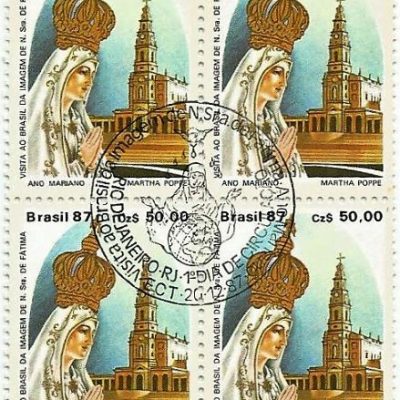 QC1574CBC - VISITA AO BRASIL DA IMAGEM DE NOSSA SENHORA DE FÁTIMA - ANO MARIANO - 1987 - CBC