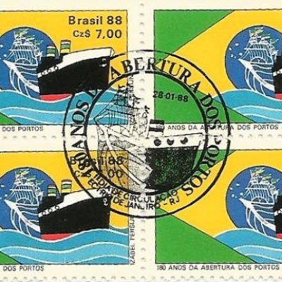 QC1577CBC - 180 ANOS DA ABERTURA DOS PORTOS - 1988 - CBC