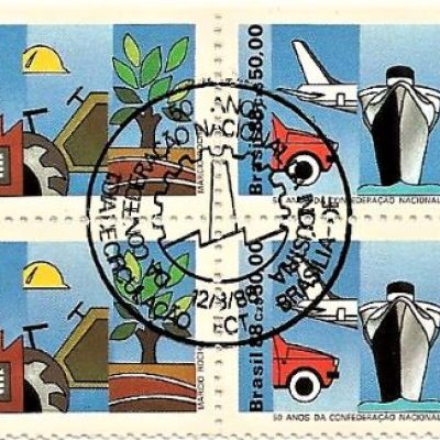 QC1595CBC - 50 ANOS DA CONFEDERAÇÃO NACIONAL DA INDÚSTRIA - 1988 - CBC