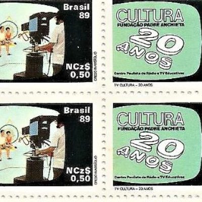 QC1635MINT - 20 ANOS DA TV CULTURA, SÃO PAULO - 1989 - MINT