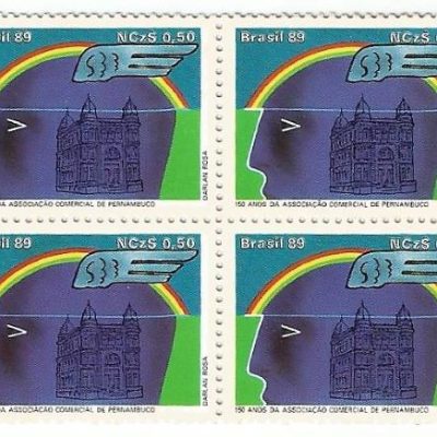 QC1642MINT - 150 ANOS DA ASSOCIAÇÃO COMERCIAL DE PERNAMBUCO - 1989 - MINT