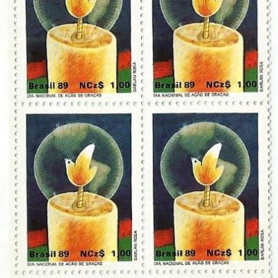 QC1660MINT - DIA NACIONAL DE AÇÃO DE GRAÇAS - 1989 - MINT