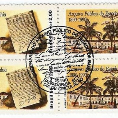 QC1664CBC - CENTENÁRIO DO ARQUIVO PÚBLICO DO ESTADO DA BAHIA - 1990 - CBC