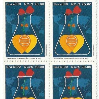 QC1676MINT - CAMPANHA DE PREVENÇÃO CONTRA A AIDS ( Síndrome da Imunodeficiência Adquirida) - 1990 - MINT