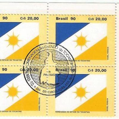 QC1685CBC - BANDEIRAS DOS ESTADOS - VI ESTADO DO TOCANTINS - 1990 - CBC