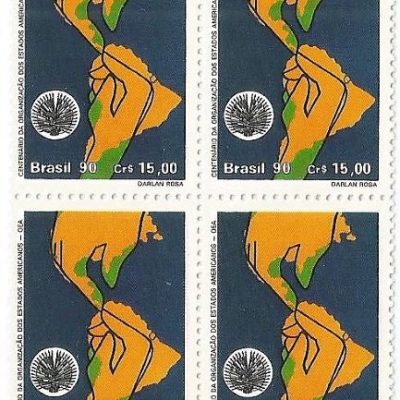 QC1715MINT - CENTENÁRIO DA ORGANIZAÇÃO DOS ESTADOS AMERICANOS - OEA - 1990 - MINT