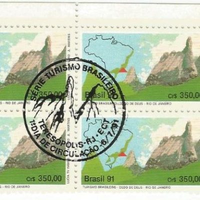 QC1743CBC - TURISMO BRASILEIRO PEDRA PINTADA/RORAIMA E DEDO DE DEUS - RIO DE JANEIRO - 1991 - CBC