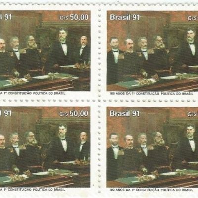 QC1751MINT - 100 ANOS DA 1° CONSTITUIÇÃO POLÍTICA DO BRASIL - 1991 - MINT