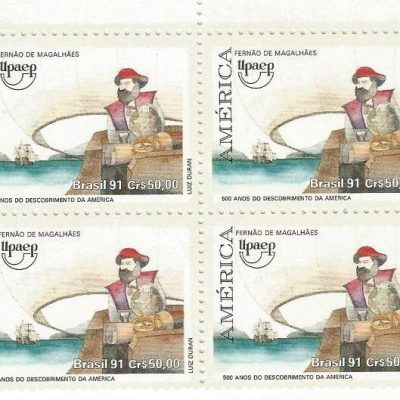 QC1753MINT - UPAEP 91 - VIAGENS DO DESCOBRIMENTO - 500 ANOS DO DESCOBRIMENTO DA AMÉRICA - 1991 - MINT
