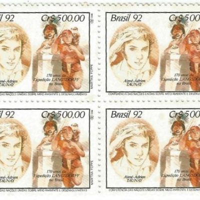 QC1795MINT - 170 ANOS DA EXPEDIÇÃO LANGSDORFF NO BRASIL (1821-1829) - CONFERÊNCIA DAS NAÇÕES UNIDAS SOBRE MEIO AMBIENTE E DESENVOLVIMENTO - 1992 - MINT
